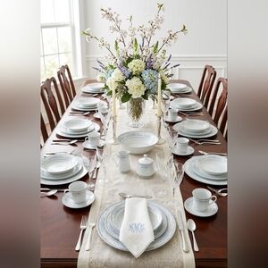 Crown Ming Fine China Diana Jian Shiang Service For 8 + 3 Hostess Bowl Vintage